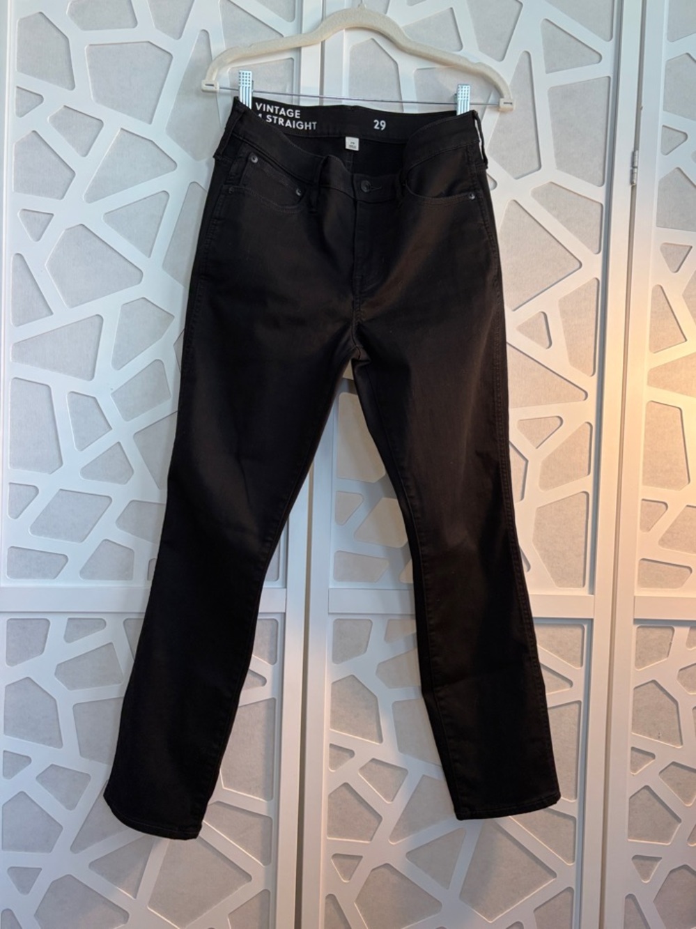 J. Crew Black Straight Leg Jeans